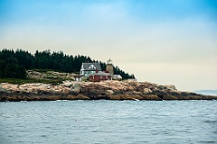 Whitehead Lighthouse on Rocky Island in Maine